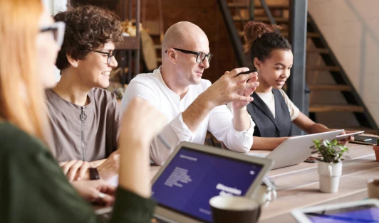 collaborating with others